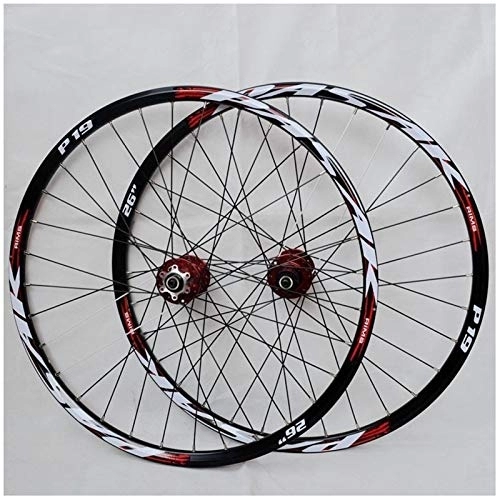 Mountain Bike Wheel : 26 inch 27.5 u201d29ER Mountain Bicycle Wheelset Aluminum Alloy MTB Cycling Wheels Disc Brake for 7 / 8 / 9 / 10 / 11 Speed