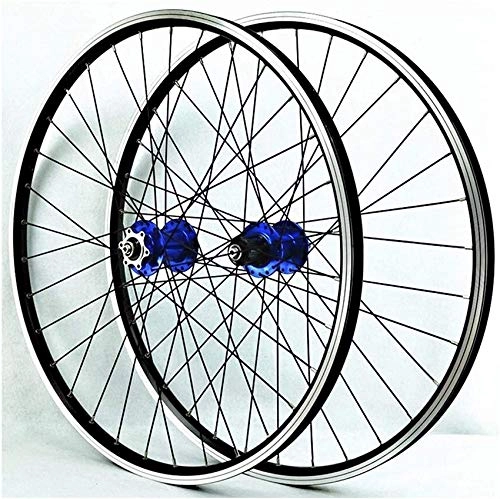 Mountain Bike Wheel : 26 inch Double Layer Mountain Bike Wheelset Alloy Rim Cycling Disc / Quick Release Brake Wheel Set Palin Bearing 7 / 8 / 9 / 10 / 11 Speed (Color: D)