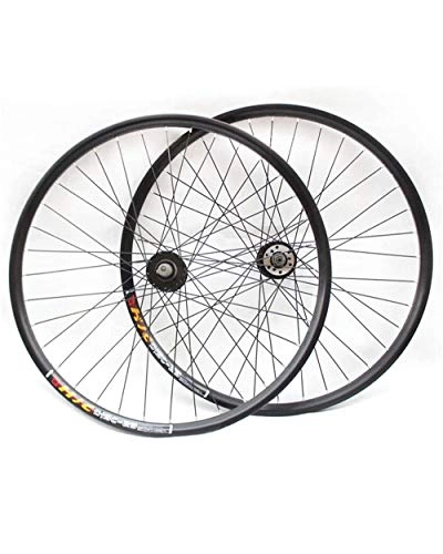 Mountain Bike Wheel : 26 Inch Mountain Bicycle Wheelset Double-Walled Aluminum Alloy Hybrid Bicycle Wheel Disc Brake Bearings Hub Quick Release 8 9 10 Speed