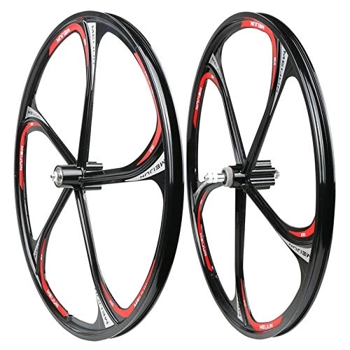 Mountain Bike Wheel : 26 Inch Mountain Bike Wheelset Double Wall Rim Ultra-Light Aluminum Alloy Disc Brake For 7 / 8 / 9 / 10 / 11 Speed Freewheel Cycling Wheels