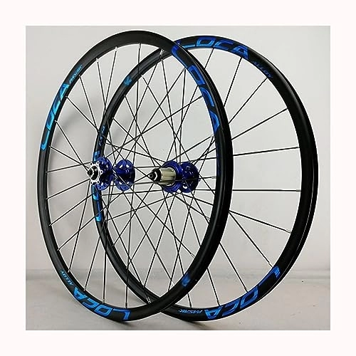 Mountain Bike Wheel : 26 Inch Mountain Bike Wheelset Ultra-light Rims Made Of Aluminum Disc Brake Flat Spokes Wheel Set Sealed Bearing Hubs Support 12 Speed Cassette QR (Color : F)