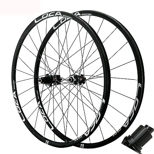 Mountain Bike Wheel : 26 Inch Mountain Bike Wheelset Ultra-light Rims Made Of Aluminum Disc Brake Sealed Bearing Hubs Support 12 Speed Cassette QR Wheel Set (Color : Silver)