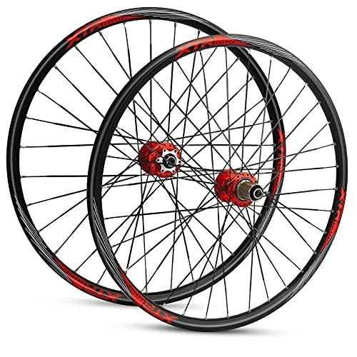 Mountain Bike Wheel : 26 Inch MTB Bike Wheelset Aluminum Alloy Disc Brake Front Rear Mountain Cycling Wheels For 7 / 8 / 9 / 10 / 11 Speed 32H Double Wall Quick Release