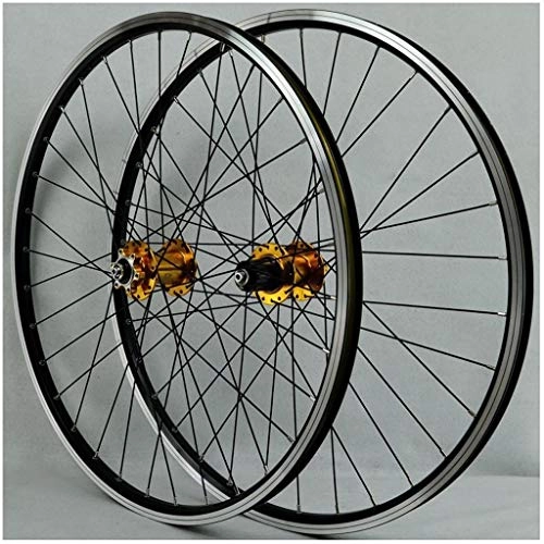 Mountain Bike Wheel : 26 Inch mtb Bike Wheelset, Double Wall Aluminum Alloy Disc / V Brake Bearings Hub Hybrid / Mountain Bike Rim 7 / 8 / 9 / 10 / 11 Speed