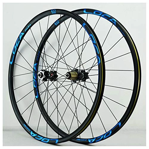 Mountain Bike Wheel : 26 Inch MTB Bike Wheelset, Double Wall Cycling Wheels Disc Brake Quick Release Racing Bike Wheel 24 Hole 8 / 9 / 10 / 11 Speed (Color : C, Size : 27.5inch)