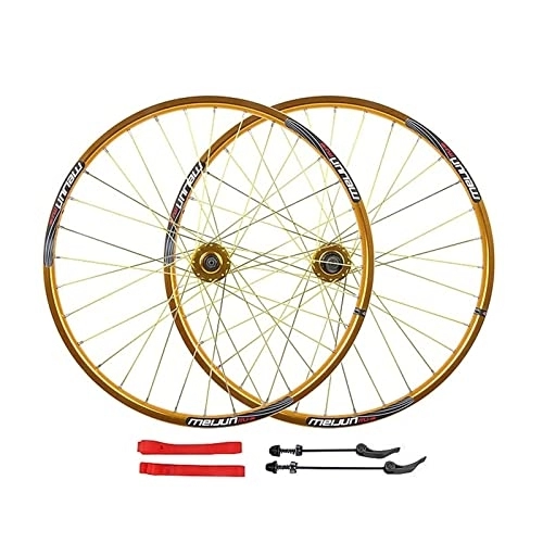 Mountain Bike Wheel : 26 Inch MTB Cycling Wheels Mountain Bike Wheelset, Alloy Double Wall Rim Disc Brake Sealed Bearings Compatible 7-10 Speed Wheel