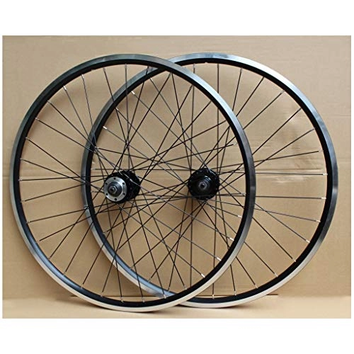 Mountain Bike Wheel : 26 Inch V-Brake Bicycle Wheelset, Double Wall Aluminum Alloy Cycling Wheels MTB Rim Quick Release 32 Hole 8 / 9 / 10 Speed Freewheel