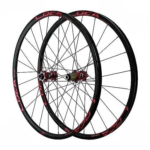 Mountain Bike Wheel : 26"mountain Bike Wheelset Disc Brake Rims Sealed Bearing Hubs Support 8-12 Speed Cassette Thru Axle Wheel Set Front 15 * 100mm Rear 12 * 142mm (Color : A)