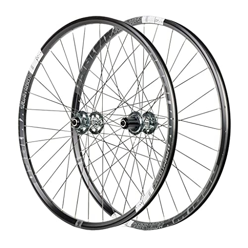 Mountain Bike Wheel : 26" MTB Bike WheelSet, Double Wall Aluminum Alloy Discbrake Quick Release Hybrid / Mountain Bearings Hub 8 / 9 / 10 / 11 Speed
