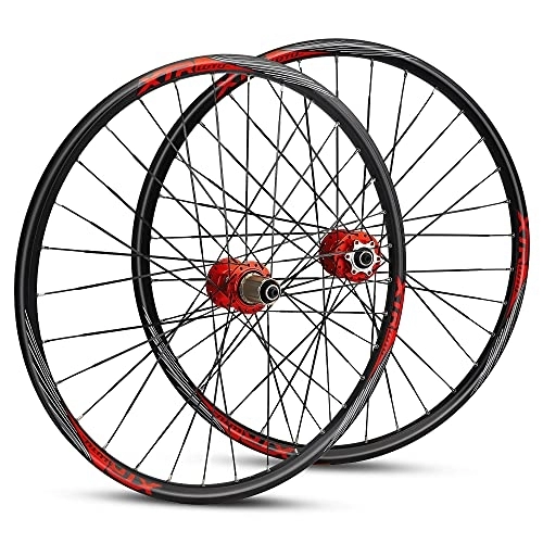 Mountain Bike Wheel : 26in Mountain Bike MTB Wheelset Disc Brake Front 2 Rear 5 Sealed Bearing for 8-11 Speed Cassette Mountain Bicycle Wheels 32 Flat Spokes with Quick Release Lever Tire Pad
