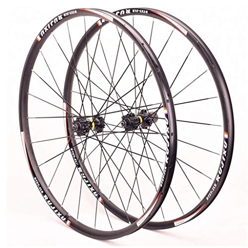 Mountain Bike Wheel : 27.5 Inch MTB Bike Wheelset, Double Wall Aluminum Alloy 29 Inch Cycling Wheels Quick Release 24 Hole 8 / 9 / 10 / 11 Speed Rim