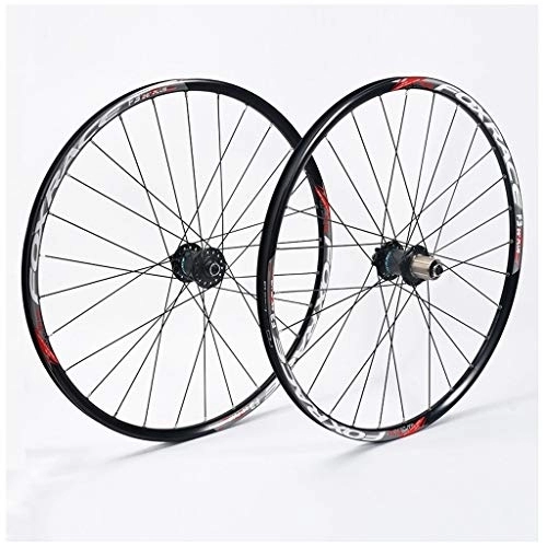 Mountain Bike Wheel : 27.5" MTB Wheel Mountain Bike Rims Disc Brake Quick Release Hub F3 (Color : Black)
