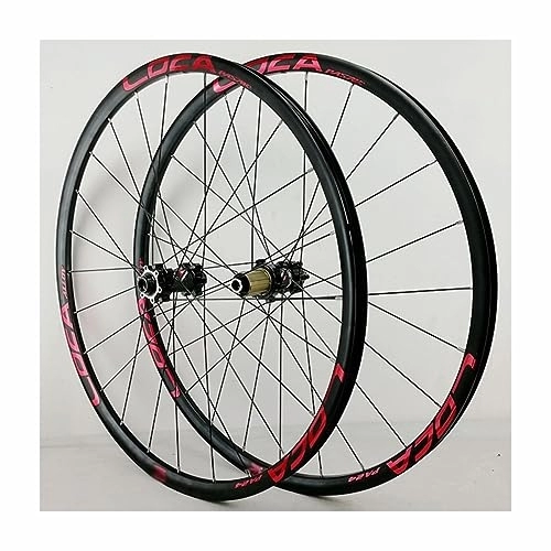 Mountain Bike Wheel : 29 Inch Mountain Bike Wheelset Disc Brake Rims Sealed Bearing Hubs Support 8-12 Speed Cassette Thru Axle Wheel Set Front 15 * 100mm Rear 12 * 142mm (Color : C)