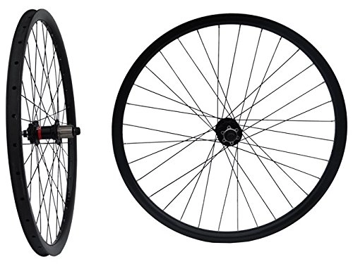 Mountain Bike Wheel : 3K Carbon 29ER Mountain Bike Clincher Wheelset 29" MTB Bicycle Wheel Rim