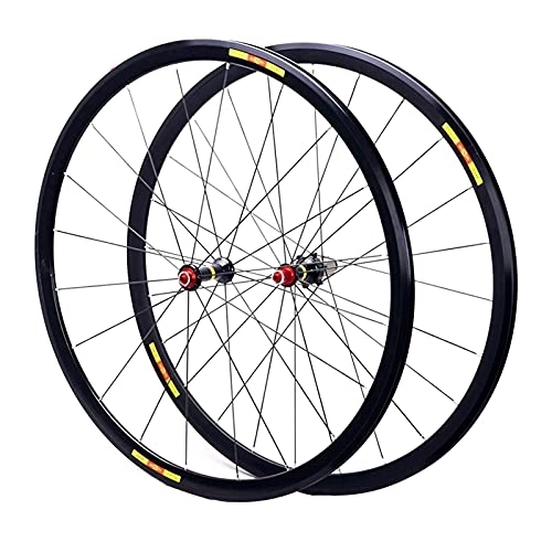 Mountain Bike Wheel : 700C 30Mm Road Bike Wheelset Mountain Bike Rims Front / Rear Wheel Quick Release 8-11 Speed Sealed Bearing