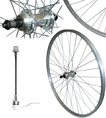 Mountain Bike Wheel : 700c Alloy Q / R Hybrid Bike REAR Wheel 36 Hole Screw On Hub for Shimano Freewheels