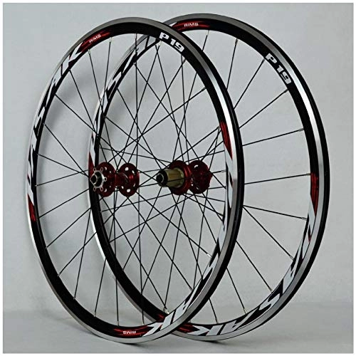 Mountain Bike Wheel : 700C Road Bicycle Wheelset 29 Inch, Double Wall V Brake MTB Rim 30MM Hybrid Mountain Wheels for 7 / 8 / 9 / 10 Speed