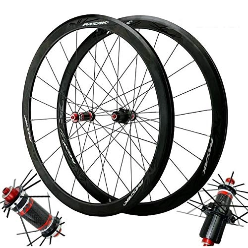Mountain Bike Wheel : 700C Road Bike Wheels, Magnesium Alloy V Brake / C Brake Hybrid / Mountain Carbon Fiber Hub For 7 / 8 / 9 / 10 / 11 Speed Cassette