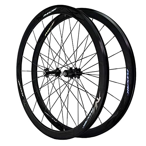 Mountain Bike Wheel : 700C Road Racing MTB Bike Wheelset, Double Wall V-Brake 40mm Bicycle Cycling Wheels 24 Hole for 8 / 9 / 10 / 11 / 12 Speed