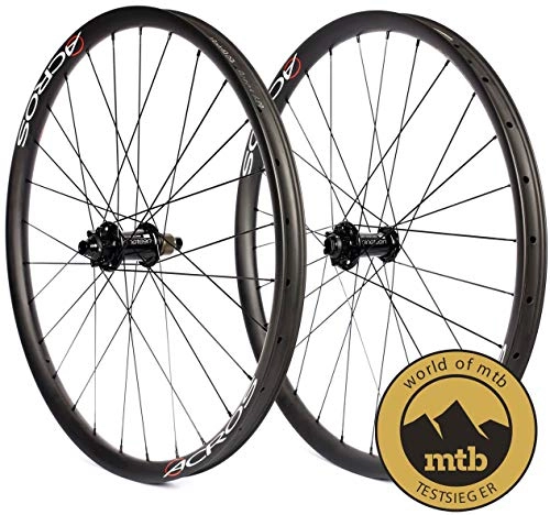 Mountain Bike Wheel : ACROS Enduro Race Race Carbon 275 TA15 X12 XD black 2018 mountain bike wheels 26