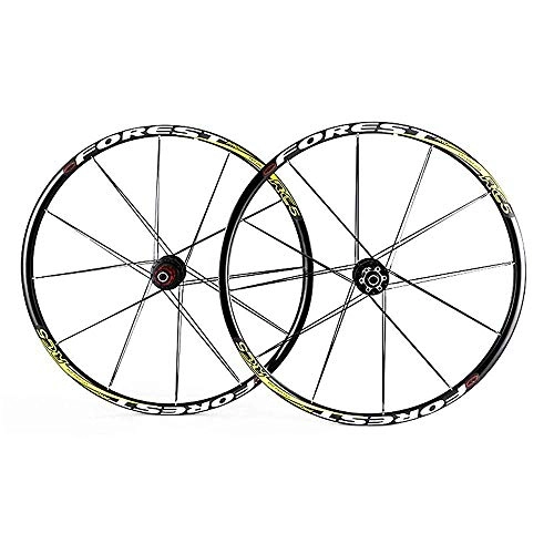 Mountain Bike Wheel : AIFCX MTB Cycling Wheelset 26"27, 5" Wall Double Wheelset Rim Sealed Bearings Hub Compatible 7 8 9 10 11 Speed Freewheel, D-26inch