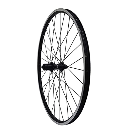 Mountain Bike Wheel : AINUO Bicycle Wheel Set Black Bike Wheel 26" MTB Double Wall Alloy Rim Tires 1.75-2.1" V- Brake 7-11 Speed Sealed Hub Quick Release 32H (Color : Rear)