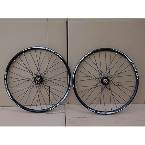 Mountain Bike Wheel : AINUO MTB Bicycle Wheelset 26 27.5 29 In Mountain Bike Wheel Double Layer Alloy Rim Sealed Bearing 7-11 Speed Cassette Hub Disc Brake 1100g QR (Color : C, Size : 26inch)