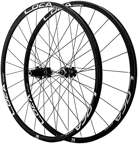 Mountain Bike Wheel : Amdieu Wheelset 26 / 27.5 / 29 Inch Mountain Bike Wheel Set, Cycling Wheels Quick Release Disc Brake 5-Claw Tower Base 12 Speed 26"*1.25~2.5" Size Tires road Wheel (Color : Black, Size : 26inch)