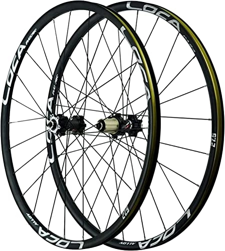 Mountain Bike Wheel : Amdieu Wheelset 26 / 27.5 / 29 Inch Quick Release Wheel, Aluminum Alloy 24 Holes Six Nail Disc Brake Ultralight Rim Mountain Bike Wheels road Wheel (Color : Silver, Size : 27.5inch)