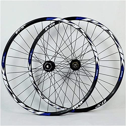Mountain Bike Wheel : Amdieu Wheelset 26 27.5 / 29In Mountain Bike Wheelset, Double Layer Rim Disc / Bicycle Wheel Disc Brake Palin Bearing Hub Quick Release 32H 7-11 Speed road Wheel (Color : B, Size : 29inch)