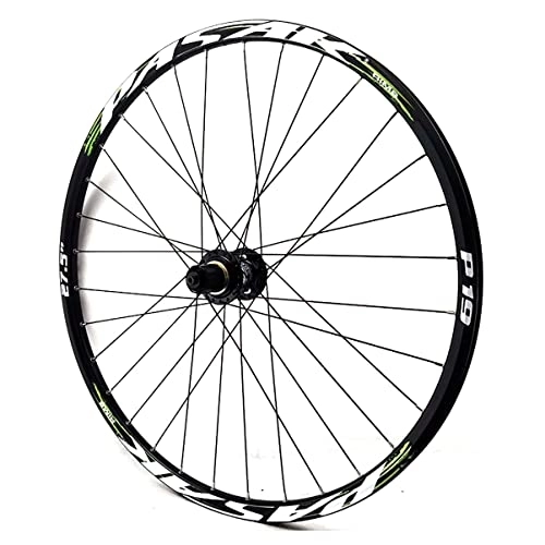 Mountain Bike Wheel : Asiacreate Bicycle Wheel 26 27.5 29'' Mountain Bike Rear Wheel 24 Spokes Rim Quick Release Disc Brake Hubs For 8-12 Speed Cassette (Color : Green, Size : 27.5in)