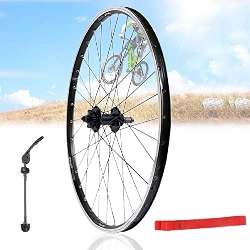 Mountain Bike Wheel : Asiacreate Mountain Bike Wheelset 20 / 26inch Disc / V Brake 32 Holes Aluminum Alloy Rim QR Folding Bike Wheel Fit 6 / 7 / 8 / 9 Speed (Color : Rear wheel, Size : 20inch)