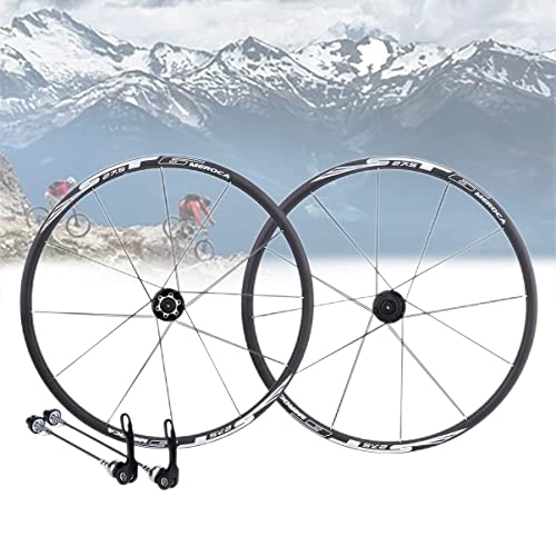 Mountain Bike Wheel : Asiacreate Mountain Bike Wheelset 26'' 27.5 Inch MTB Disc Brake Quick Release Wheels Rim 24H Sealed Bearing Hub For 8 9 10 11 Speed Cassette (Color : Black, Size : 26'')