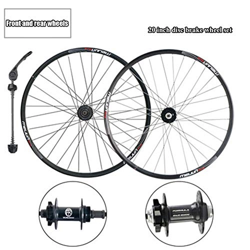 Mountain Bike Wheel : ASUD 20 Inch Bike Wheelset, Cycling Wheels Mountain Bike Disc Brake Wheel Set