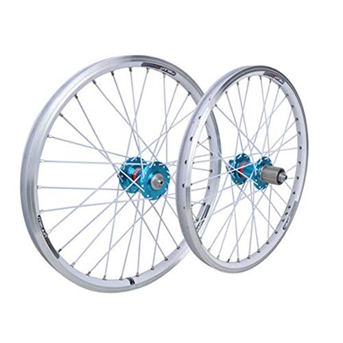 Mountain Bike Wheel : ASUD 20 Inch Bike Wheelset, Cycling Wheels Mountain Bike Disc Brake Wheel Set Small wheel folding bicycle four Palin wheel set