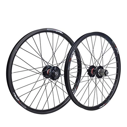 Mountain Bike Wheel : ASUD 20 Inch Bike Wheelset, Cycling Wheels Mountain Bike Small wheel folding bicycle four Palin wheelset