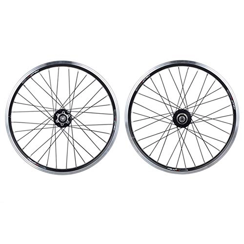 Mountain Bike Wheel : ASUD 20-inch MTB Mountain Bike Wheelset Wheels aluminum alloy quick release V brake wheel single wheel hub