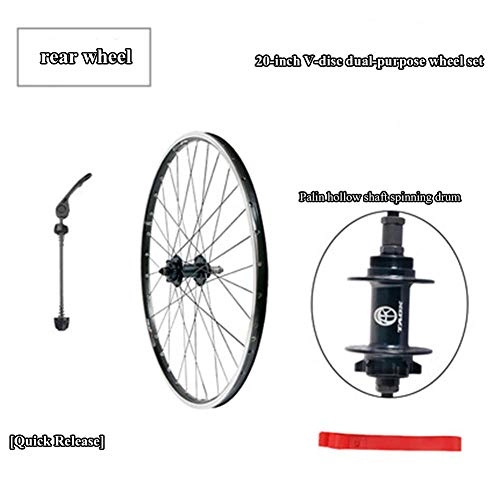Mountain Bike Wheel : ASUD 20 inch Rear Mountain Bike Wheel 7 / 21 speed brake disc brakes split mountain bike wheel
