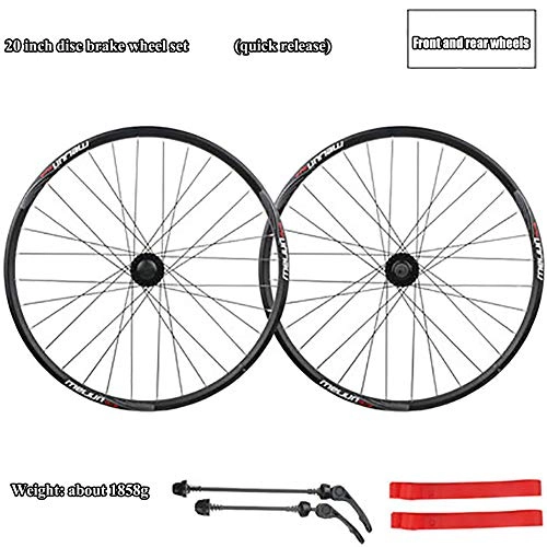 Mountain Bike Wheel : ASUD 20 inches Rim Rear Wheel, Disc brake wheel, Quick release, Split mountain bike wheel