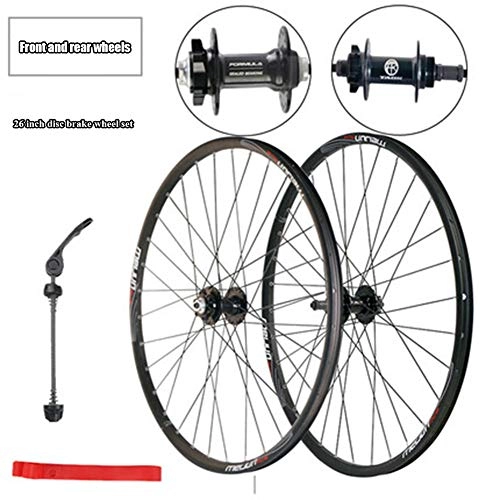Mountain Bike Wheel : ASUD 26 Inch Bike Wheelset, Cycling Wheels Mountain Bike Disc Brake Wheel Set
