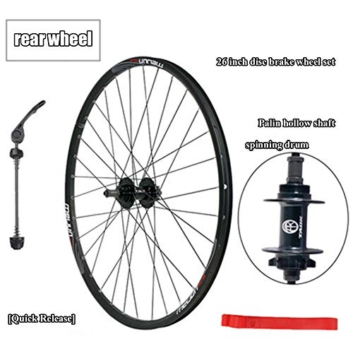 Mountain Bike Wheel : ASUD 26 inch Rear Mountain Bike Wheel Disc brake wheel set 7 / 21 speed brake disc brakes split mountain bike wheel