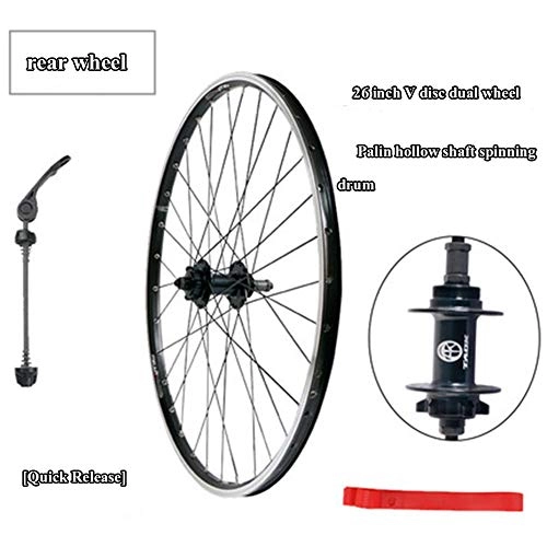 Mountain Bike Wheel : ASUD 26 inch Rear Mountain Bike Wheel V brake disc brake wheel 7 / 21 speed brake disc brakes split mountain bike wheel