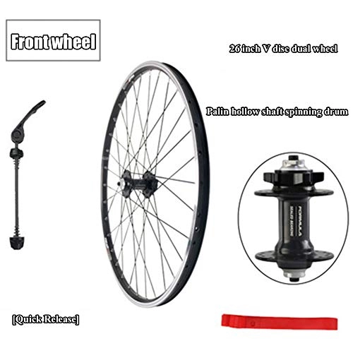 Mountain Bike Wheel : ASUD 26 inch Rim Front Wheel V brake disc brake wheel 7 / 21 speed brake disc brakes split mountain bike wheel