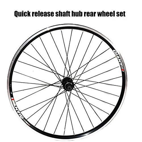 Mountain Bike Wheel : ASUD 26 inch Silver Rim Rear Wheel Quick release drum rear wheel set V brake mountain wheel set