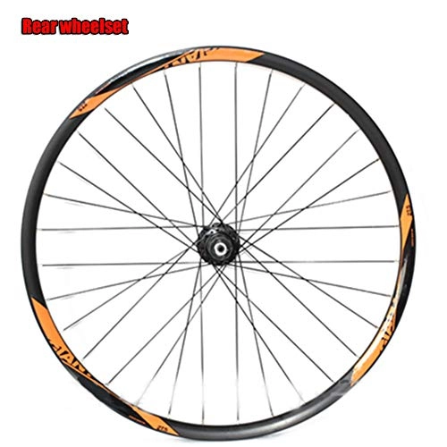 Mountain Bike Wheel : ASUD 27.5 inch Rear Mountain Bike Wheel - Palin Orange Standard Rear Wheel Set ATX bicycle wheel disc brake rim
