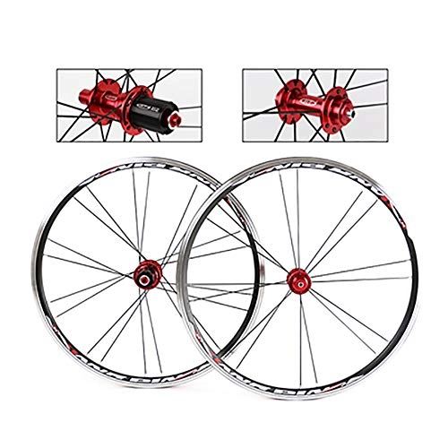 Mountain Bike Wheel : ASUD Bicycle wheel set - 20 inch Quick Release, 5 Palin Ferry V brake