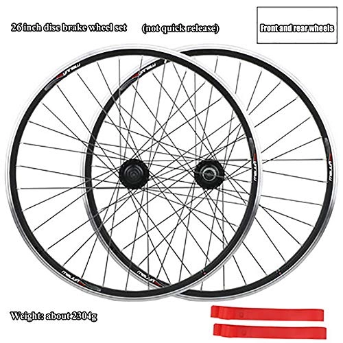 Mountain Bike Wheel : ASUD Bicycle wheel set, MTB Wheel Set 26 inches V disc / disc brake split mountain bike wheel