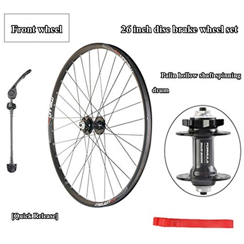 Mountain Bike Wheel : ASUD Front Wheel - 26 inch Disc brake wheel set 7 / 21 speed brake disc brakes split mountain bike wheel