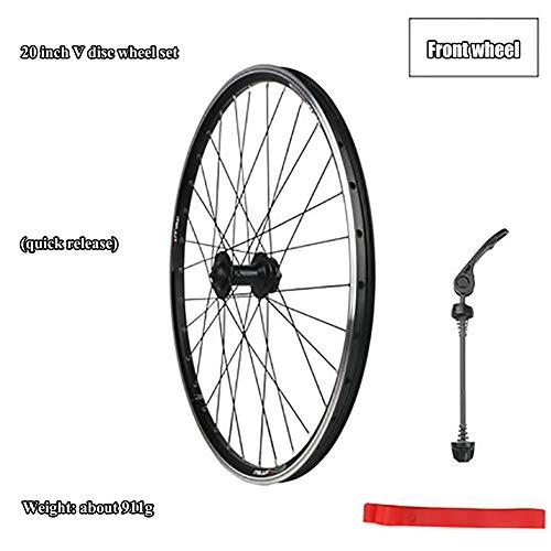 Mountain Bike Wheel : ASUD Front Wheel 26 inch Quick release V brake split mountain bike wheel Black