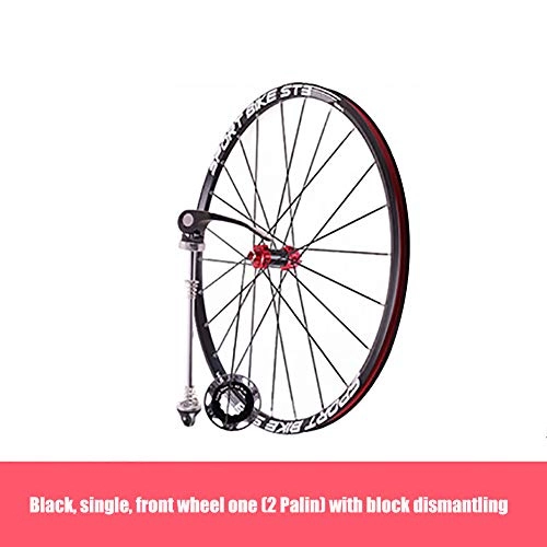 Mountain Bike Wheel : ASUD Front Wheel 26" x 1.5-2.1 4 Palin STO5-DK Quick release disc brake
